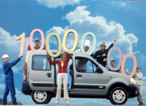 1.000.000 Kangoo's geproduceerd